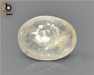 NATURAL UNHEATED UNTREATED YELLOW SAPPHIRE (PUKHRAJ) 3.63 CRT ( 54393 )